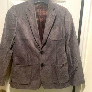 Boy's Gray velour elbow patch lined blazer size 12R. NORDSTROM